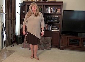Of age American BBW bringing off about in the flesh